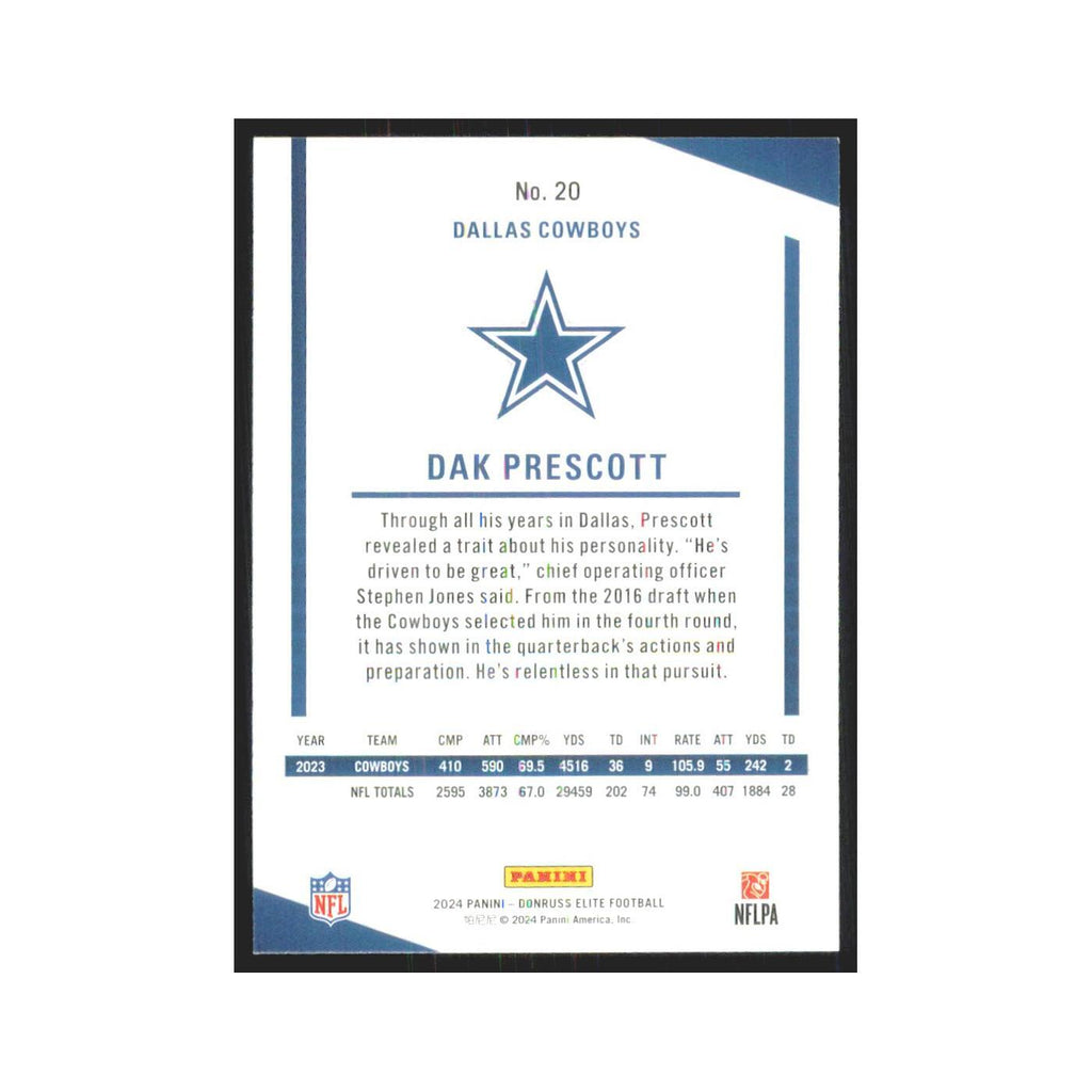 2024 Donruss Elite Dak Prescott Mississippi State Bulldogs #20