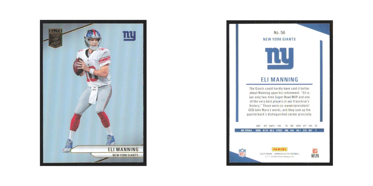 2024 Donruss Elite Eli Manning Giants #56