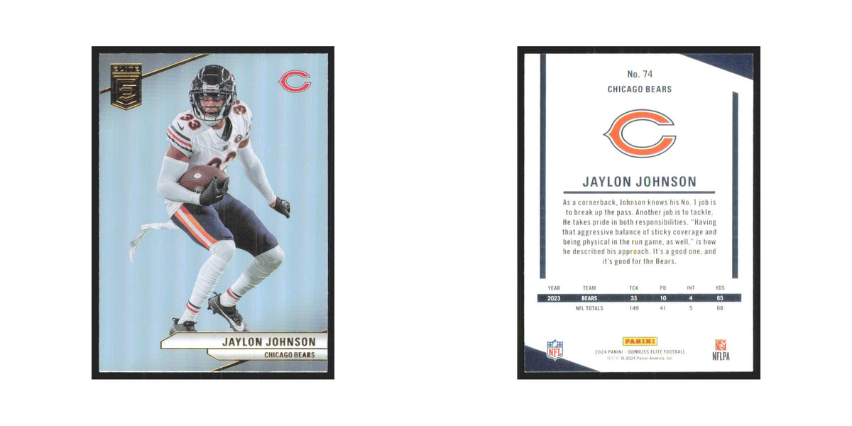 2024 Donruss Elite Jaylon Johnson Bears #74