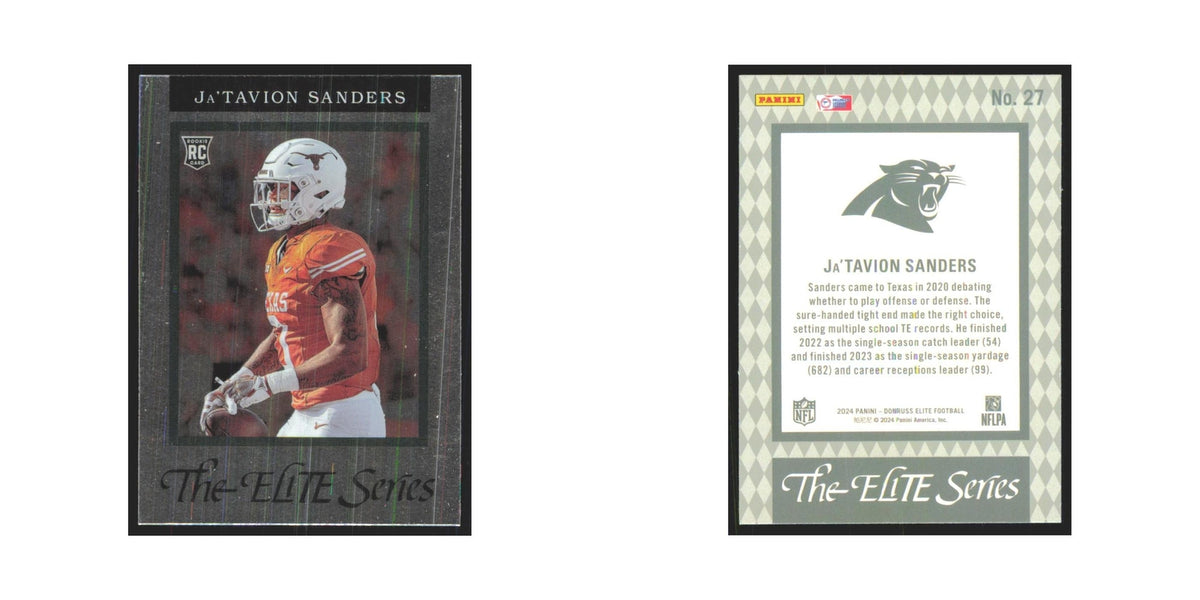 2024 Donruss Elite Ja'Tavion Sanders RC Panthers #27