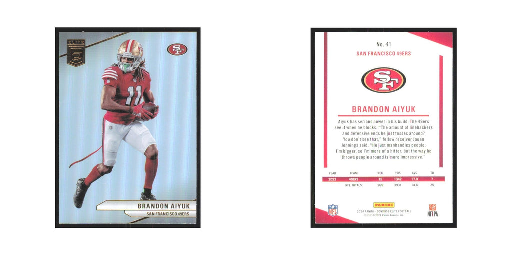 2024 Donruss Elite Brandon Aiyuk 49ers #41
