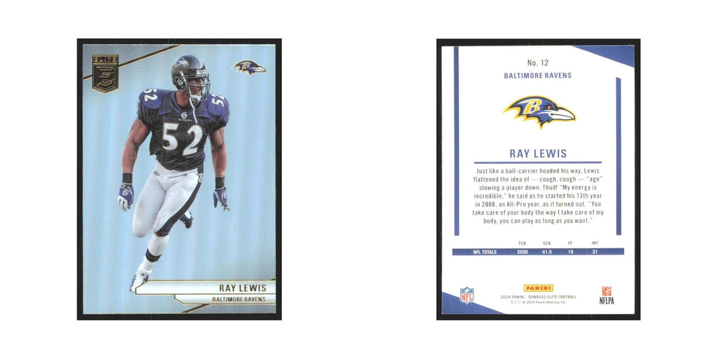 2024 Donruss Elite Ray Lewis Ravens #12