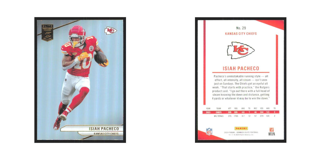 2024 Donruss Elite Isiah Pacheco Chiefs #29