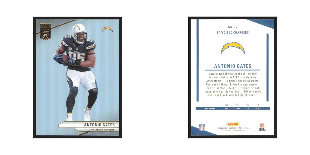 2024 Donruss Elite Antonio Gates San Diego Chargers #72