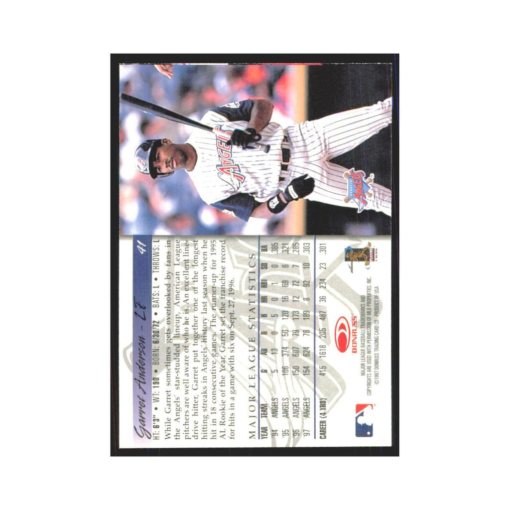 1998 Donruss Garret Anderson Angels #41