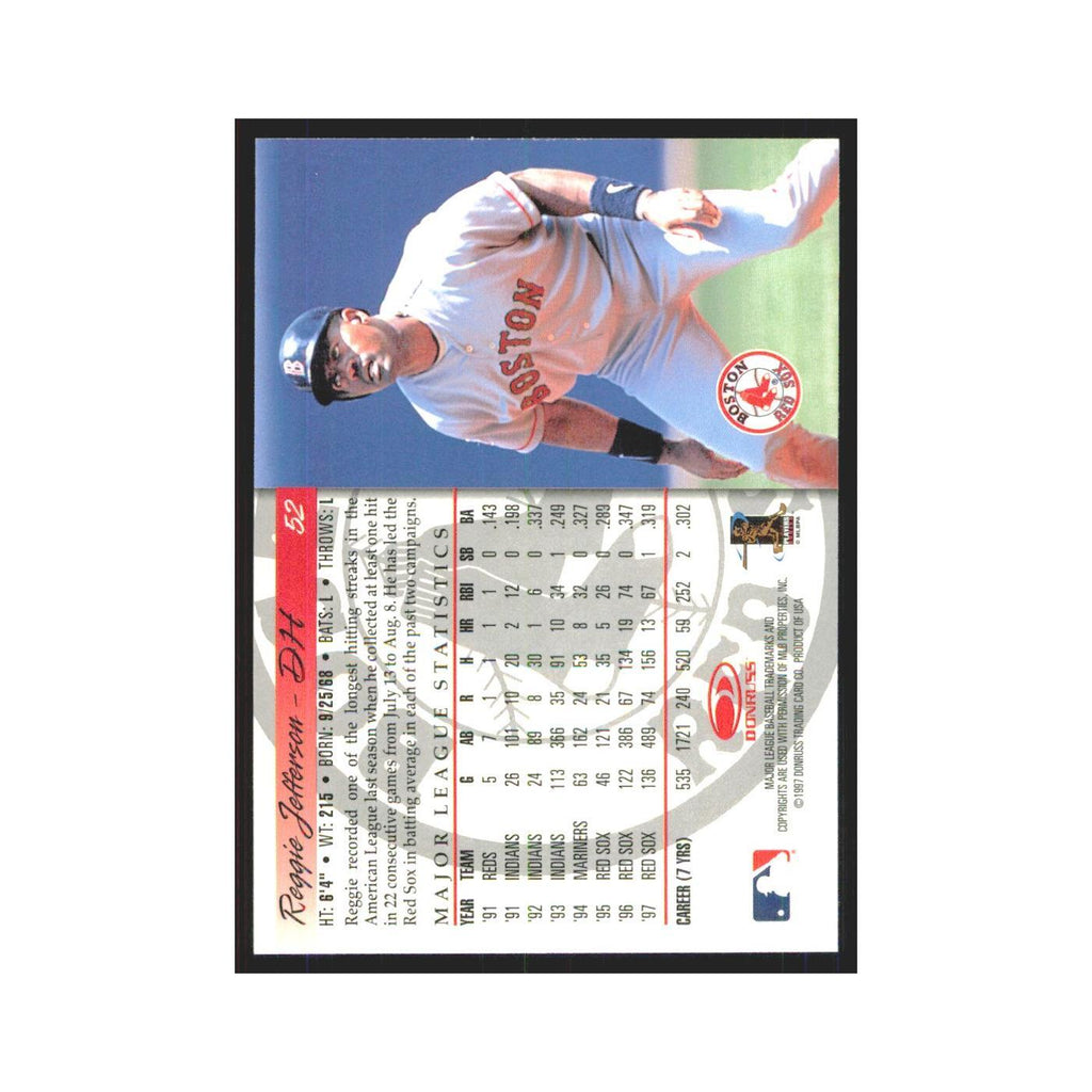 1998 Donruss Reggie Jefferson Red Sox #52