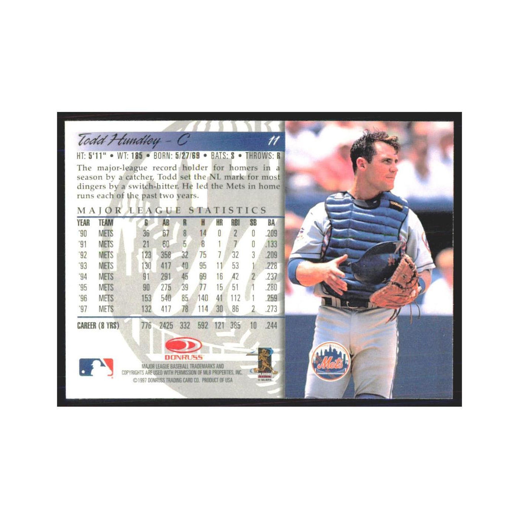 1998 Donruss Todd Hundley Mets #11