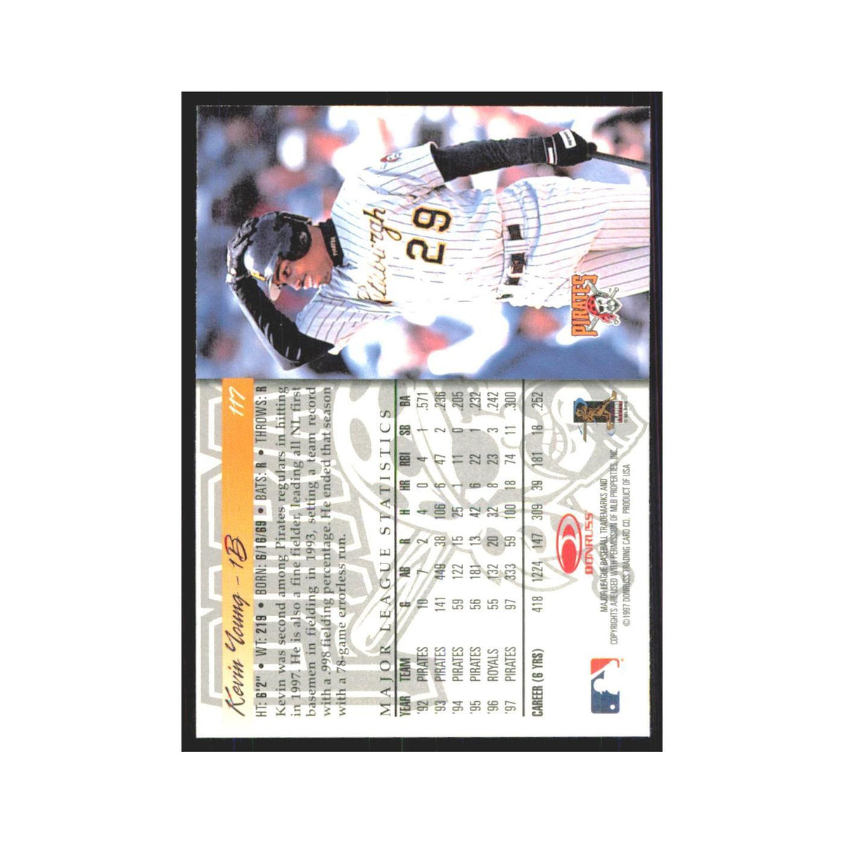 1998 Donruss Kevin Young Pirates #117