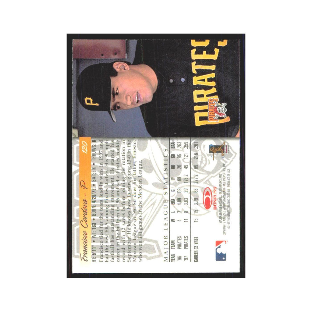 1998 Donruss Francisco Cordova Pirates #120
