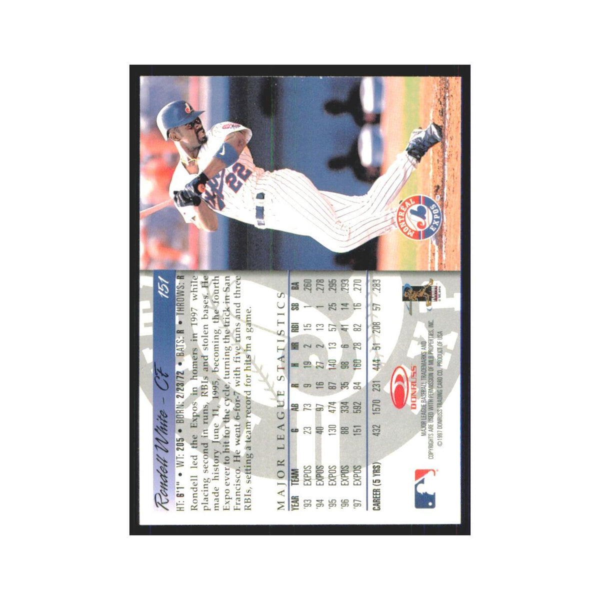 1998 Donruss Rondell White Montreal Expos #151