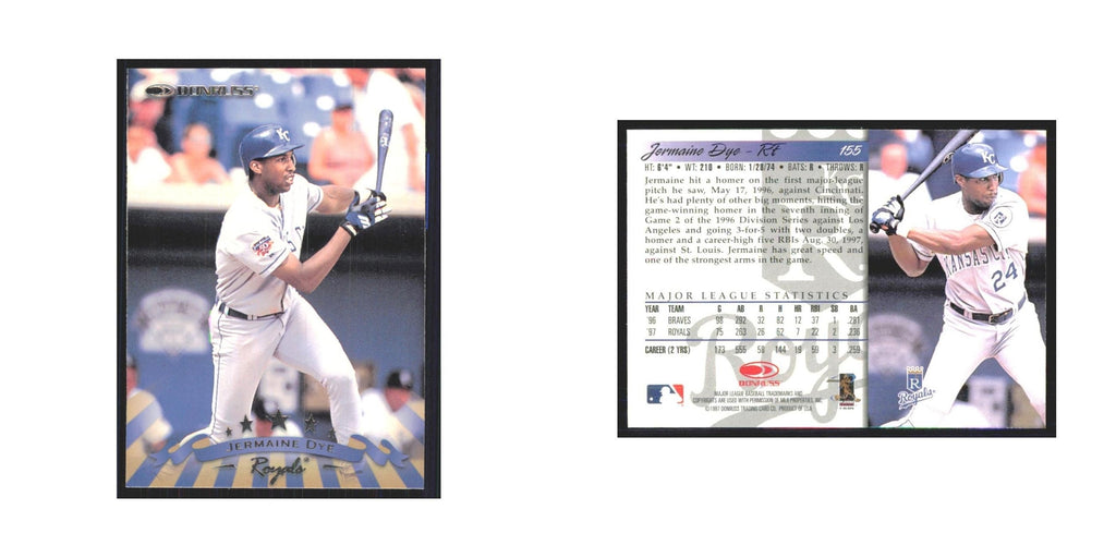 1998 Donruss Jermaine Dye Royals #155