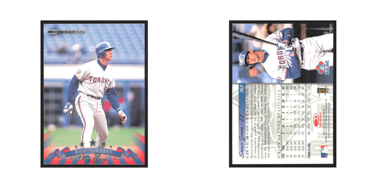 1998 Donruss Shawn Green Blue Jays #153