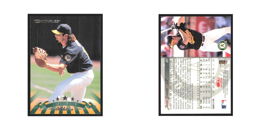 1998 Donruss Jason Giambi Athletics #87