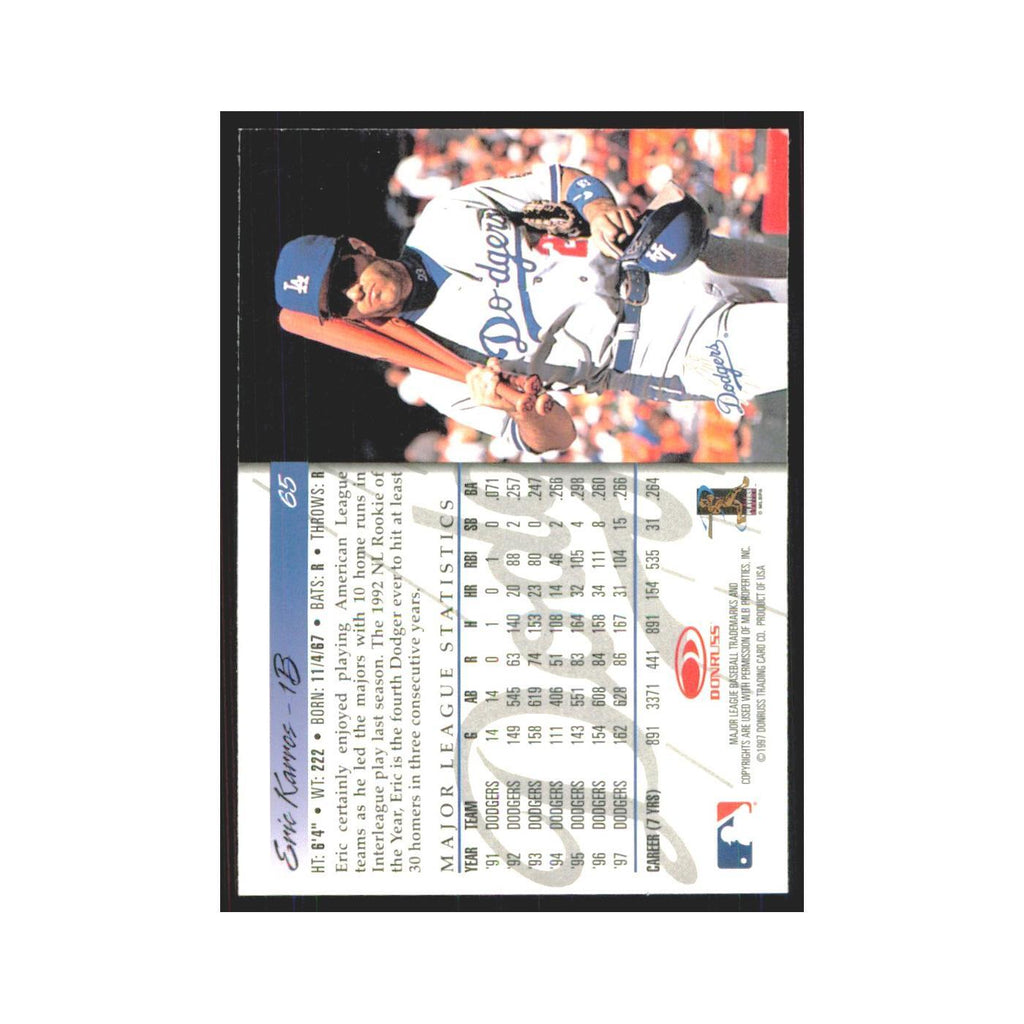 1998 Donruss Eric Karros Dodgers #65