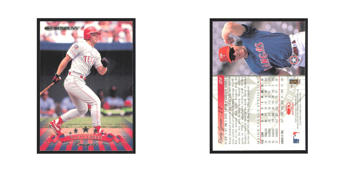 1998 Donruss Rusty Greer Rangers #124