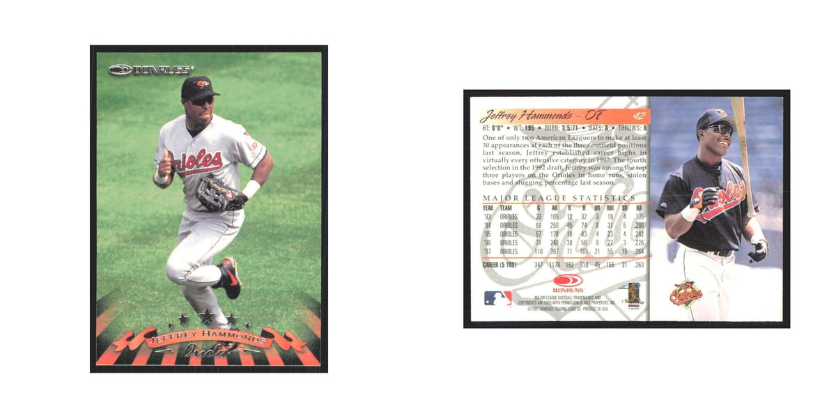 1998 Donruss Jeffrey Hammonds Orioles #42