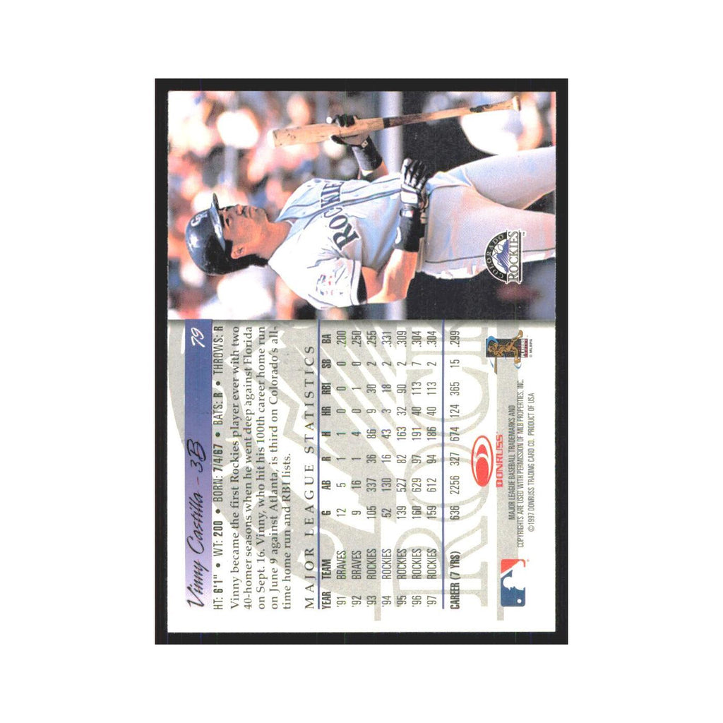 1998 Donruss Vinny Castilla Rockies #79