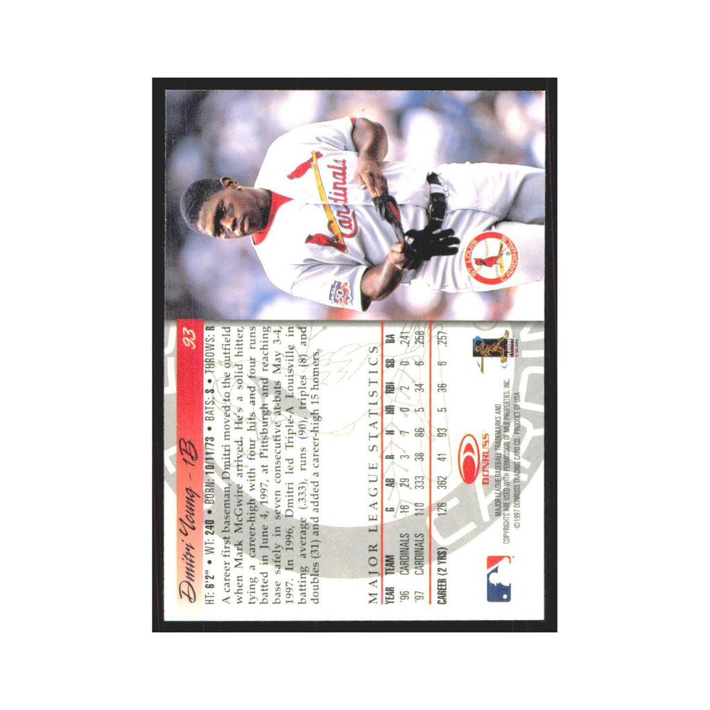 1998 Donruss Dmitri Young Cardinals #93