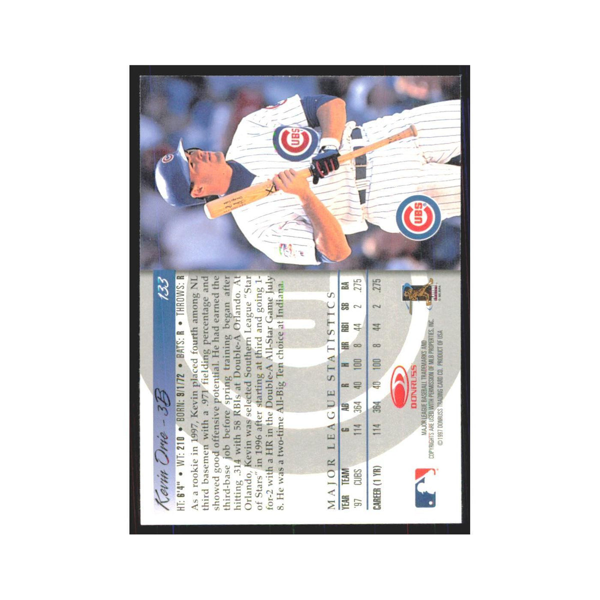 1998 Donruss Kevin Orie Cubs #133