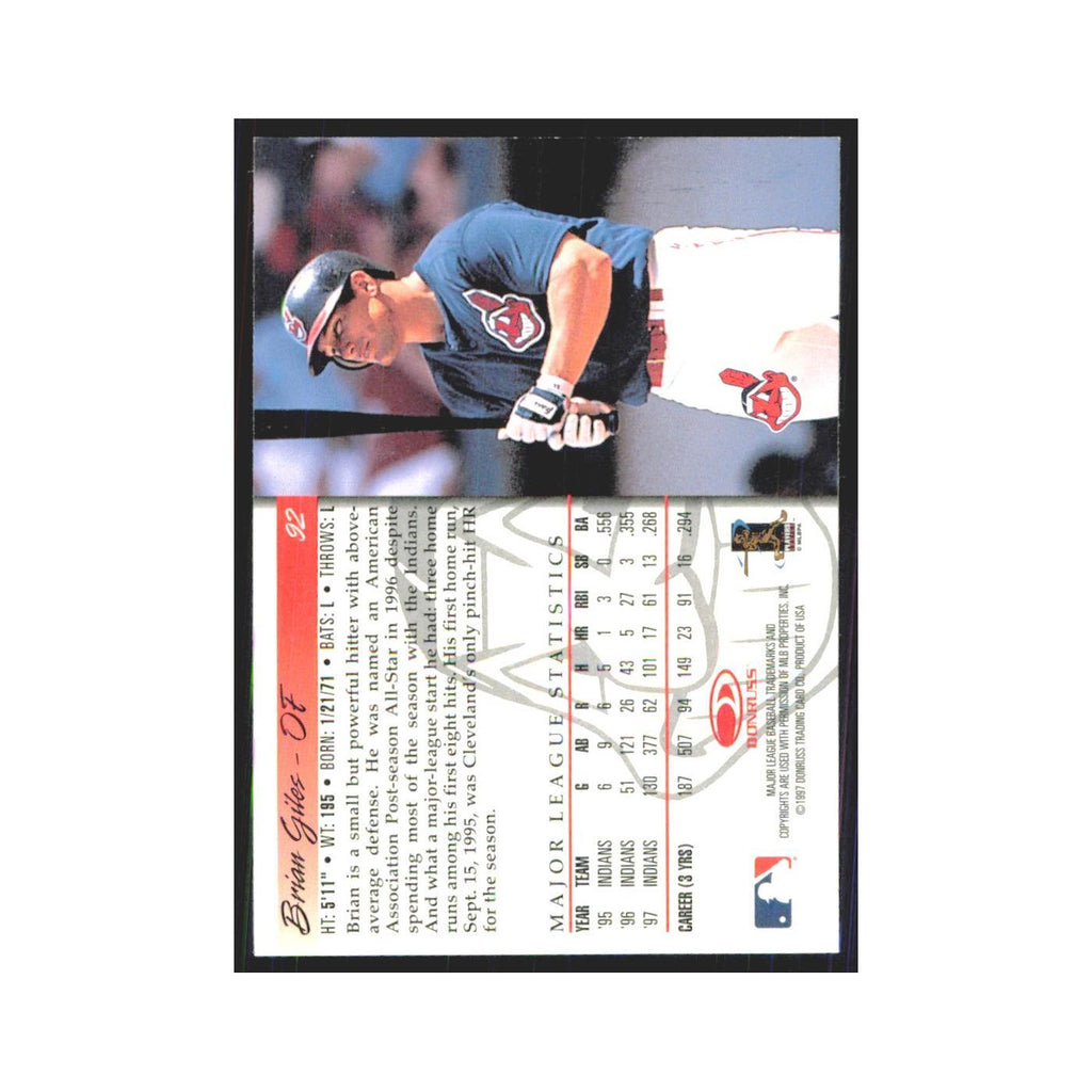 1998 Donruss Brian Giles Indians #92