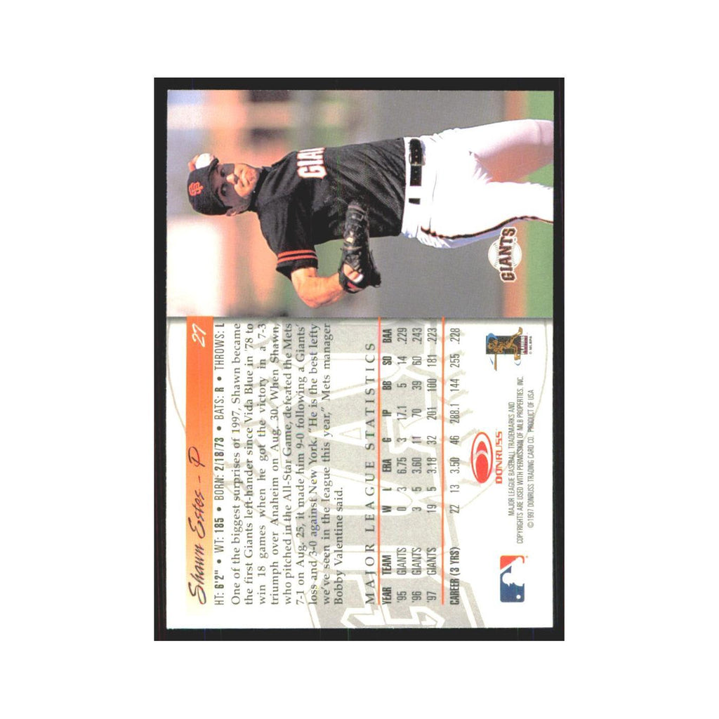 1998 Donruss Shawn Estes Giants #27