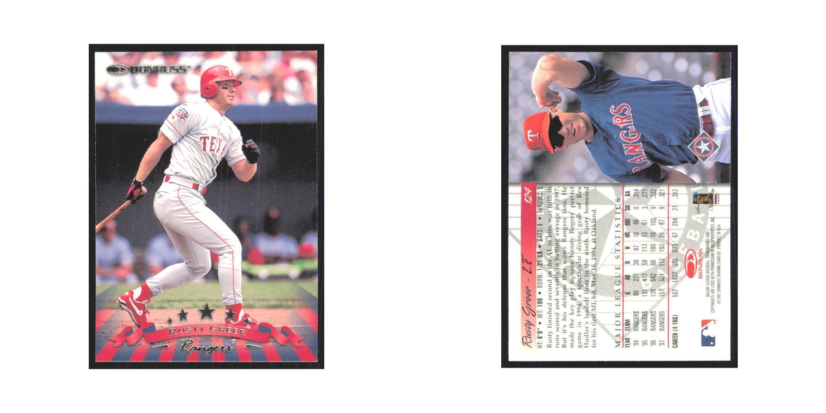 1998 Donruss Rusty Greer Rangers #124