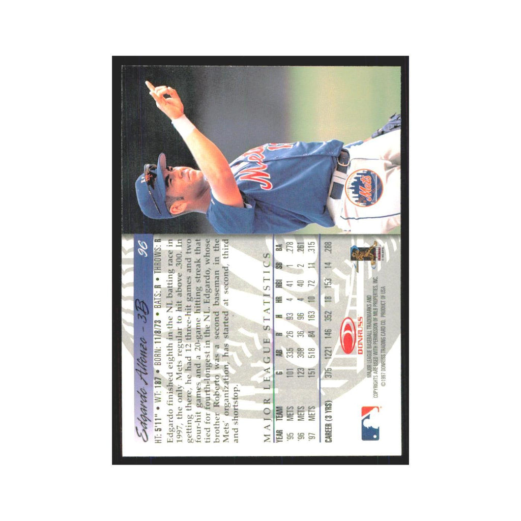 1998 Donruss Edgardo Alfonzo Mets #90