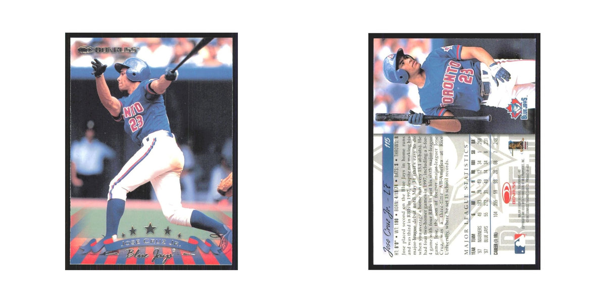 1998 Donruss Jose Cruz Jr. Blue Jays #115
