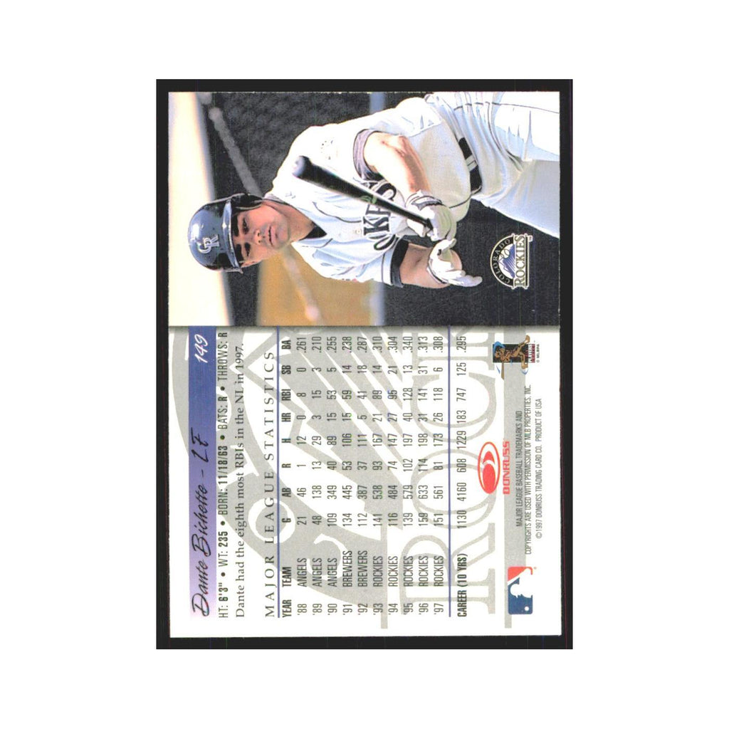 1998 Donruss Dante Bichette Rockies #149