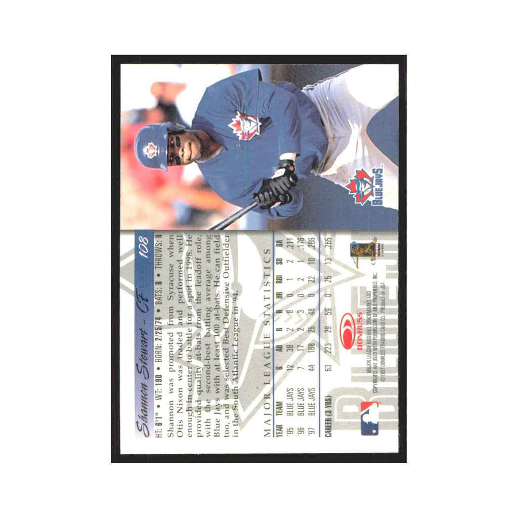 1998 Donruss Shannon Stewart Blue Jays #108