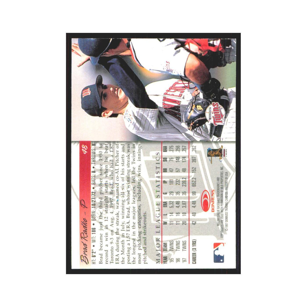 1998 Donruss Brad Radke Twins #48