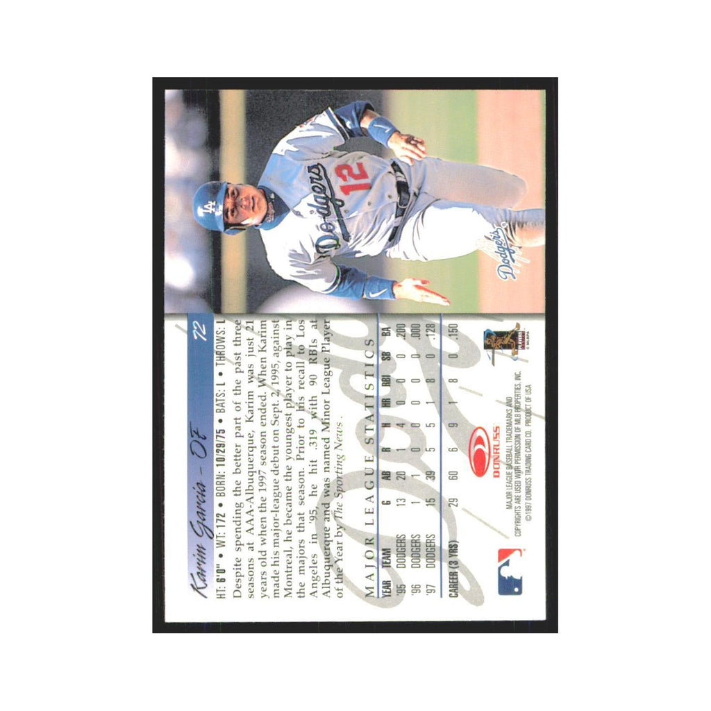 1998 Donruss Karim Garcia Dodgers #72