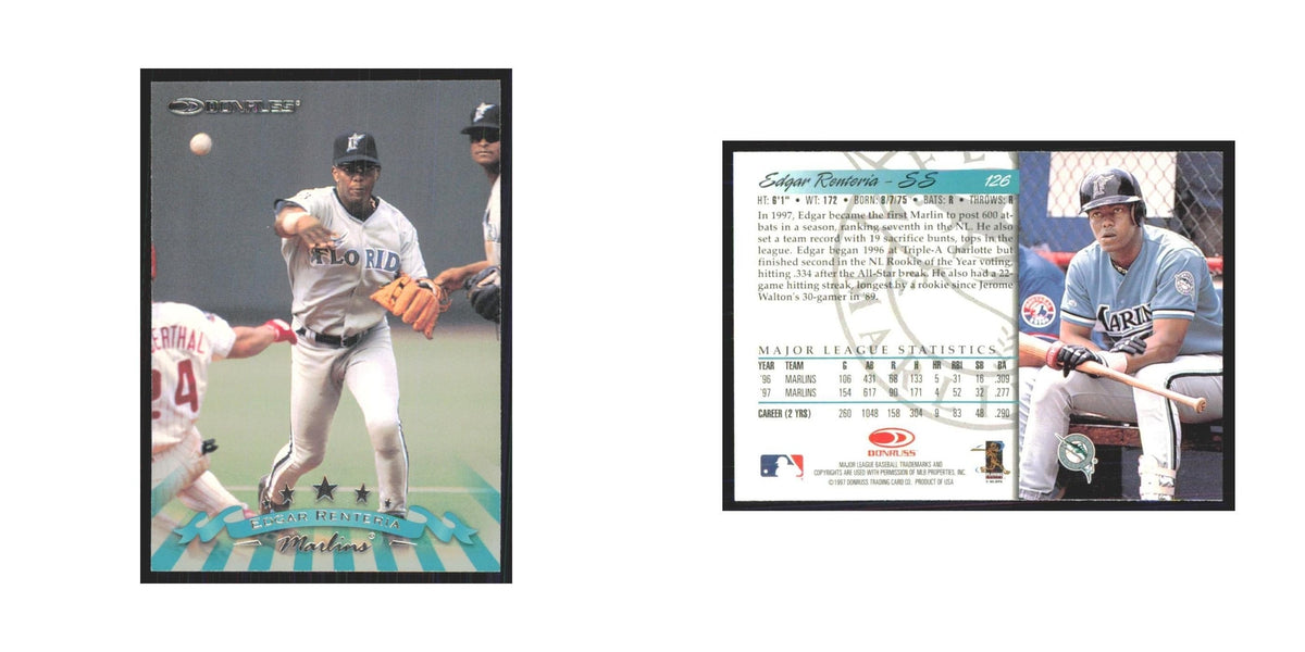1998 Donruss Edgar Renteria Florida Marlins #126