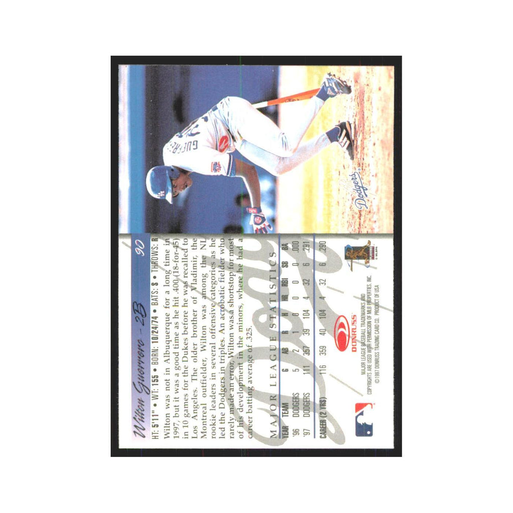 1998 Donruss Wilton Guerrero Dodgers #90