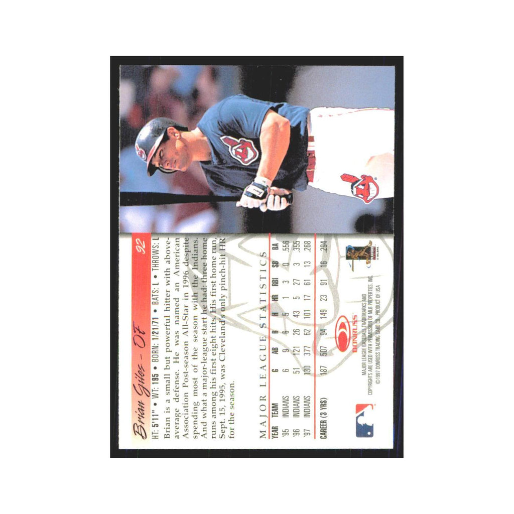 1998 Donruss Brian Giles Indians #92