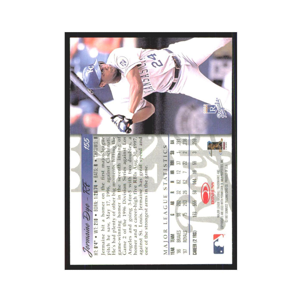 1998 Donruss Jermaine Dye Royals #155