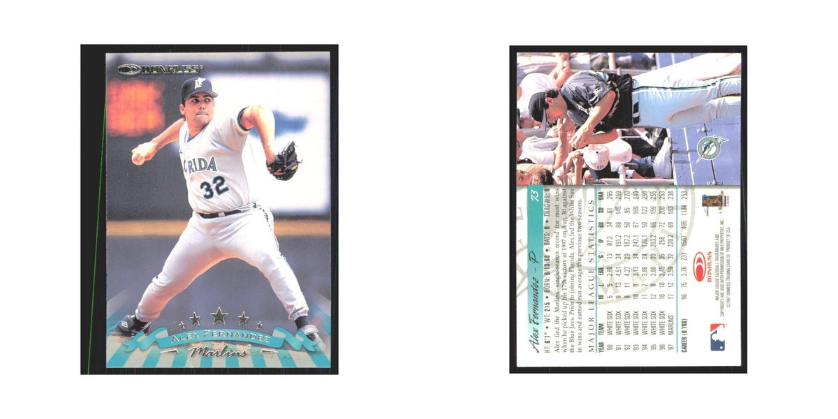 1998 Donruss Alex Fernandez Florida Marlins #73