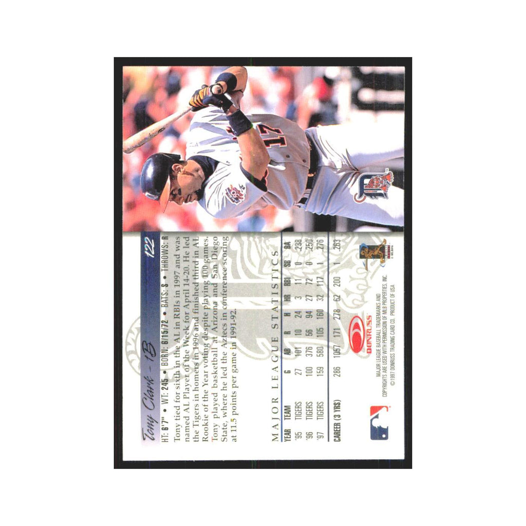 1998 Donruss Tony Clark Tigers #122