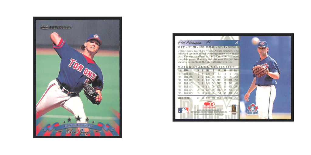 1998 Donruss Pat Hentgen Blue Jays #6