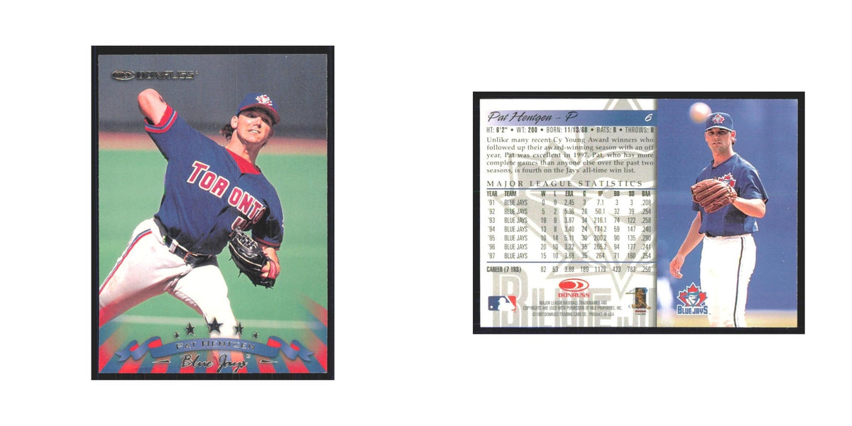 1998 Donruss Pat Hentgen Blue Jays #6