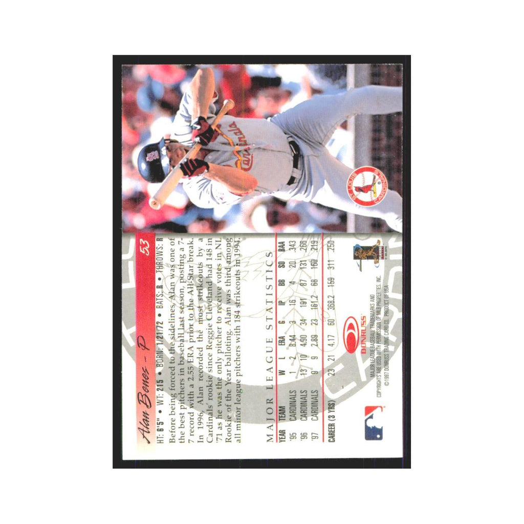 1998 Donruss Alan Benes Cardinals #53
