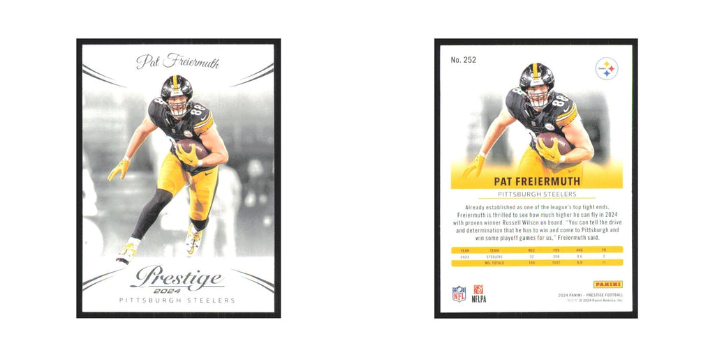 2024 Panini Prestige Pat Freiermuth Steelers #252