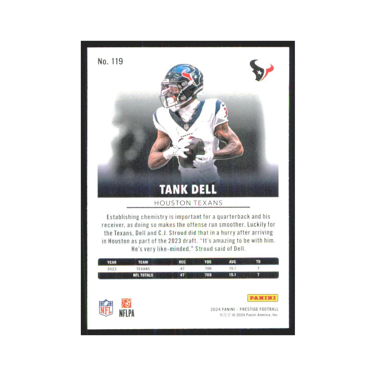 2024 Panini Prestige Tank Dell Texans #119