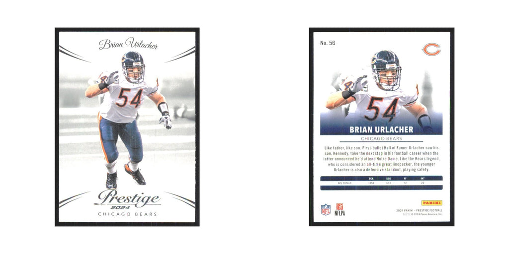 2024 Panini Prestige Brian Urlacher Bears #56