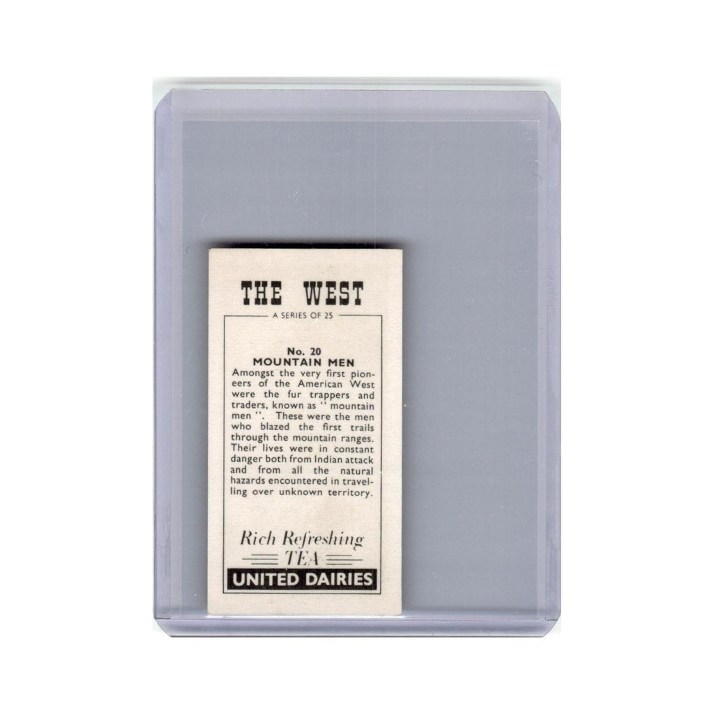 The West Mountain Men 1963 United Diaries Tea Card #20 NM
