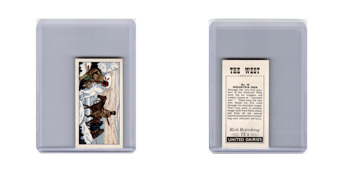 The West Mountain Men 1963 United Diaries Tea Card #20 NM