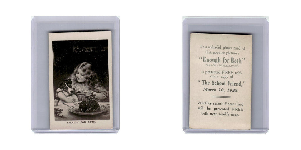 Enough for Both 1923 The School Friend Photo Card EX