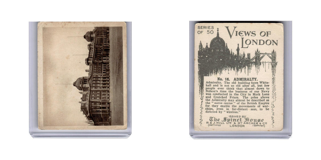 Admiralty 1925 Spinet House Views of London Large #16 EX