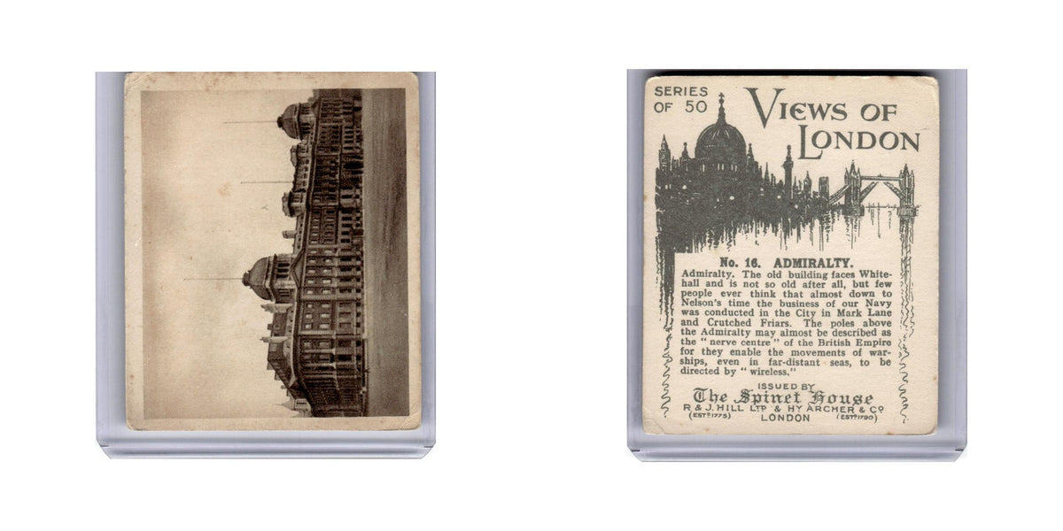 Admiralty 1925 Spinet House Views of London Large #16 EX