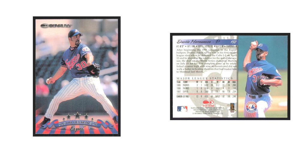1998 Donruss Dustin Hermanson Montreal Expos #172